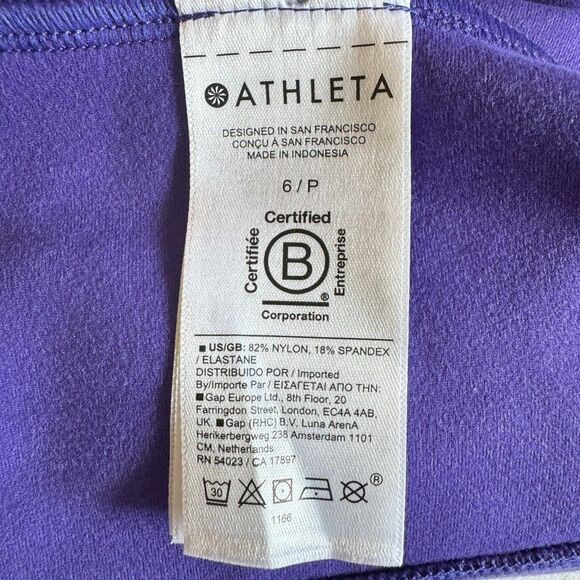 NWOT Athleta Sz 6P Glacier Snow Skinny Pant II Purple Ski Pants Water Repellent - Picture 11 of 12